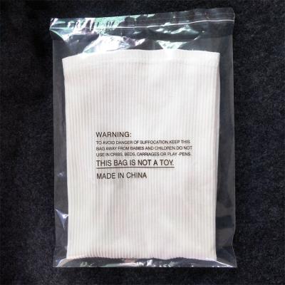 China Recyclable LDPE Poly HDPE Plastic Bag With Choking Warning for sale