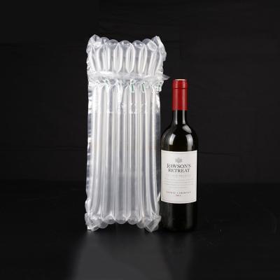 China PE Shock Resistance Inflatable Protective Air Column Bag For Red Wine Bottle for sale