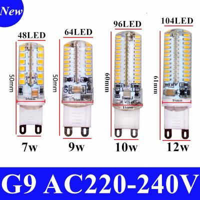 China G9 LED Light Bulbs Residential AC 220V 110V 7W 9W 10W 12W SMD 3014 360 Degree Beam Angle Spotlight Chandelier Bulb Indoor Lighting For Home for sale