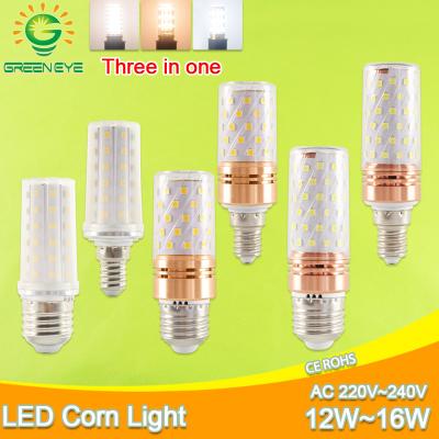 China Residential E27 LED Light Bulb E14 LED Lamp AC 220V 240V 12W 14W 16W SMD2835 Corn Led Bulb Chandelier Candle LED Lighting For Home Decoration for sale