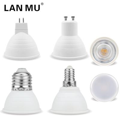 China 2pcs GU10 MR16 E14 E27 Residential Spotlight 6W AC220V-240V Led Bulb Beam Angle 24 120 Degree Energy Saving Indoor Bulb For Table Lamp for sale