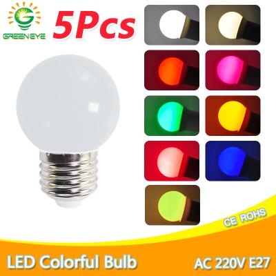 China Residential Led Light Bulb Lamp Bomlillas E27 3W Lampada Colored Bulb RGB Led Globe Light Bulbs Flashlight G45 AC 220V SMD 2835 Home Decor for sale