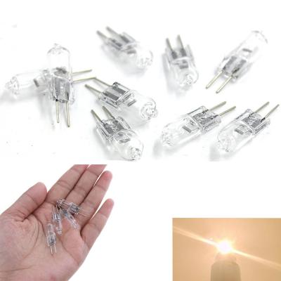 China 10Pcs/Lot Good Quality Glass Type G4 Halogen Bulb 12V Halogen Lamps Lights 20W Each Bulb With An Inner Box For Home Decor for sale