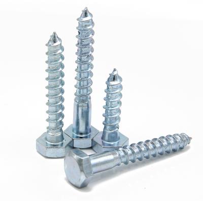 China DIN571 Hexagon Grade 4.8 M8 Galvanized Steel Galvanized First Hex Driver Screw for sale