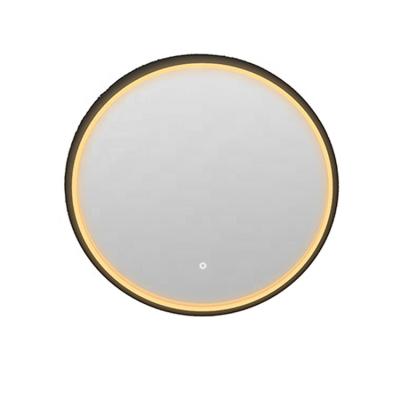 China Bathroom Magnifying Round Led Light Backlit Smart Mirror With Touch Switch for sale