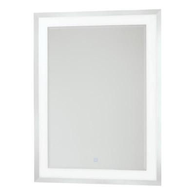 China Hot Selling Magnifying Aluminum Framed LED Hotel Lighted Touch Sensor Bathroom Mirror for sale