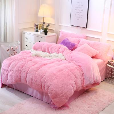 China Bomcom Colcha De Cama Velvet Single Bedding Sets Shein Cotton Duvet Set Sabanas Fluffy Bedding Set for sale