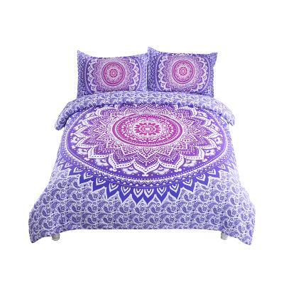 China Scanned Manufacturers Supply Mandala Bedding Digital Printing Bedding Set for sale