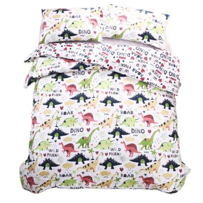 China Clean Design Duvet Cover BOMCOM Kids Dinosaur Comforter Sets Reversible Design Boy Bedding Set Kid's Comforter Sets Dinosaur 3 Piece Twin Queen for sale