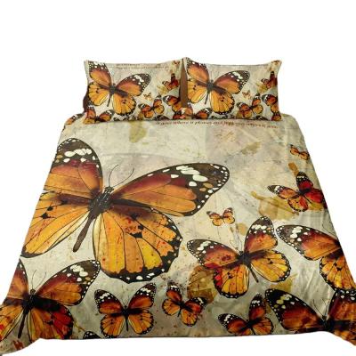 China Own Design Quilt Cover BOMCOM Factory Sale Lepidoptera Series 3d Hot Wholesale Sales Set 100% Cotton Quilt Cover for sale