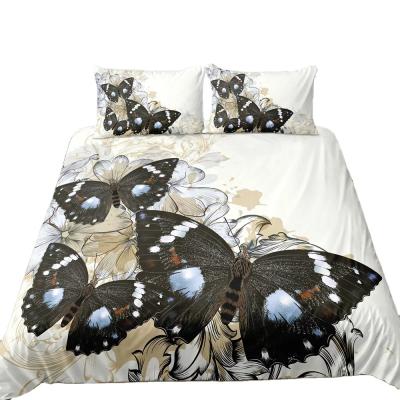 China Own Design Quilt Cover BOMCOM Lepidoptera Series Wholesale 3d Butterfly Factory Made Printing Bedding Set Quilt Cover for sale