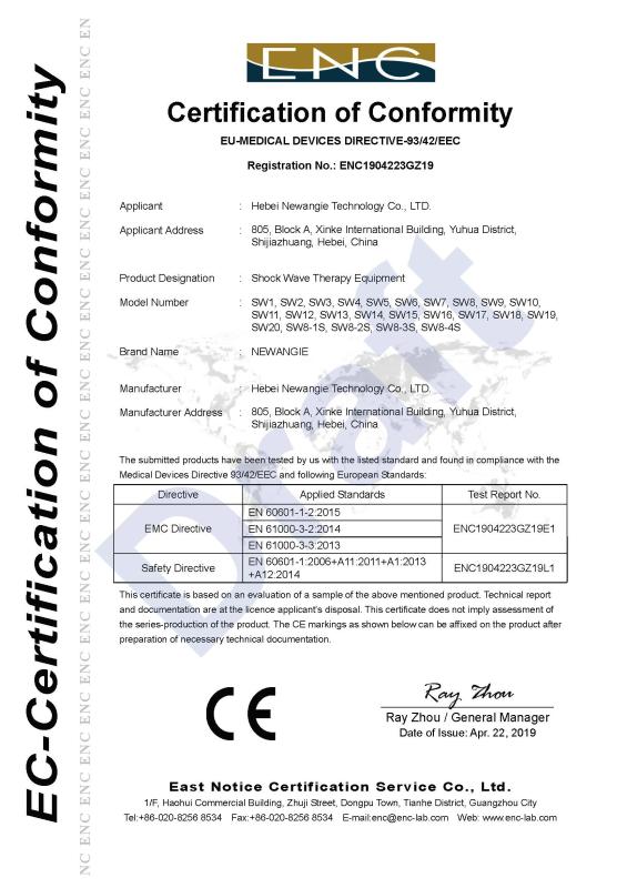 CE - Hebei Newangie Technology Co., Ltd.