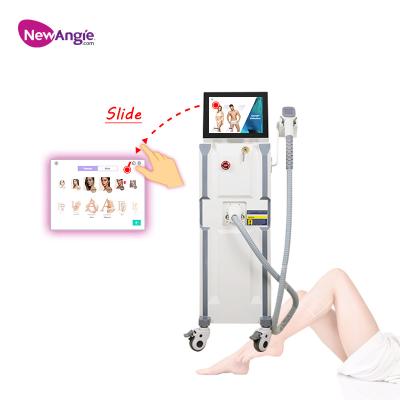 China Hair Removal CE Approved 20000000 System Screen Slide System Screen Slide Laser Bar Operation Android Long Life 808 Shots Diode Laser Hair Removal for sale