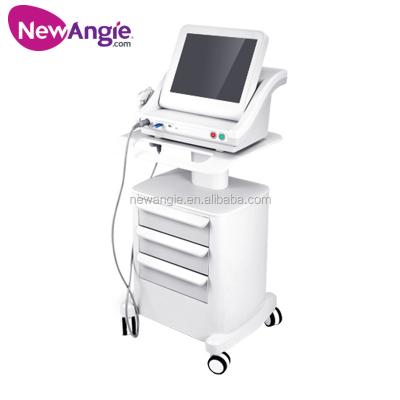 China Skin Tightening Newangie Slimming and Wrinkle Removal Hifu Beauty Machine with 5 Cartridges for sale