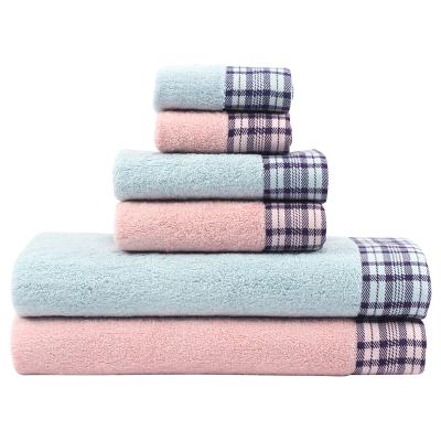 China QUICK DRY High Quality 100% Cotton Jacquard Hotel Towel Set Bath Towels for sale