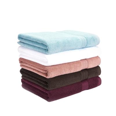 China Wholesale QUICK DRY 100% Cotton Yarn Count Hotel Solid Color Bath Towels Single Color 5 for sale