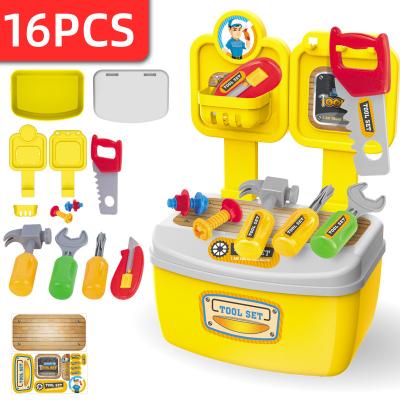 China Funny Educational Toy 2022 Ready To Board Toy Portable Kitchen Toys Pretend Children's Kitchen Play Kids Kitchen Toy 18pcs for sale