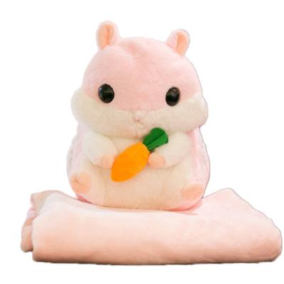 China Cheap Cute Hand Warmer Plush Hamster Handcuffs Pillow Stuffed Plush Cushion Cover Portable Stuffed Toy for sale