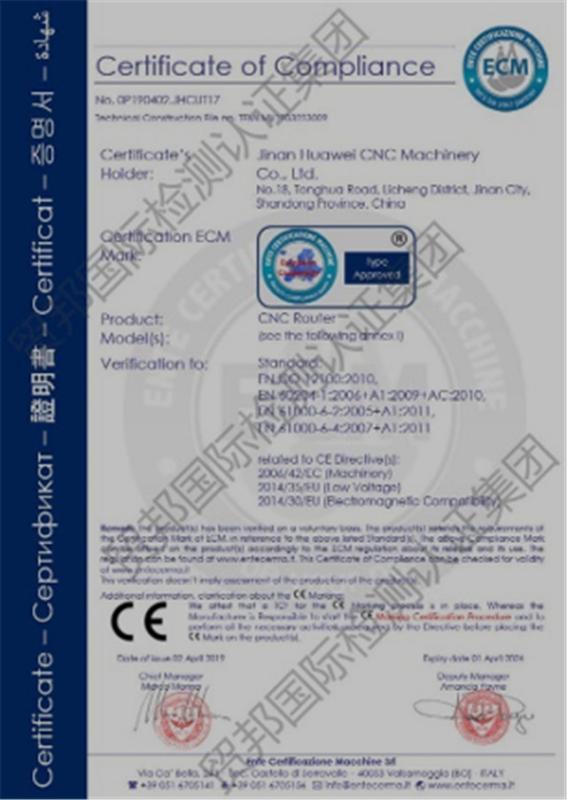 CE - Jinan Huawei CNC Machinery Co., Ltd