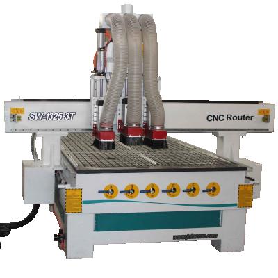 China Wood Door Making China Good Price SW-1325 Wood Key Machine 3 CNC Router for sale