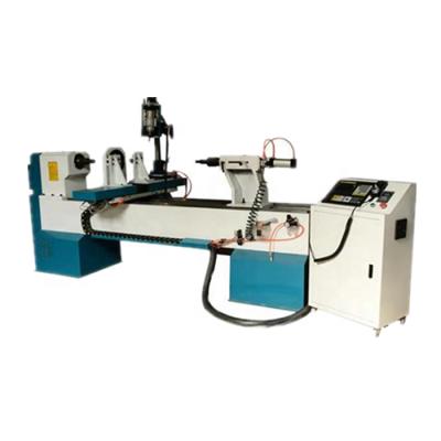 China Automatic Wood Lathe Machine Company Advertising CNC Wood Spinning Lathe For Bass Bat /Ball Stair for sale