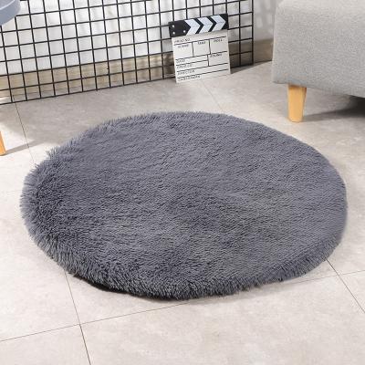 China Breathable Soft Faux Fur Round Pet Mat Dog Bed Warm Cat Bed Pet Bed for sale