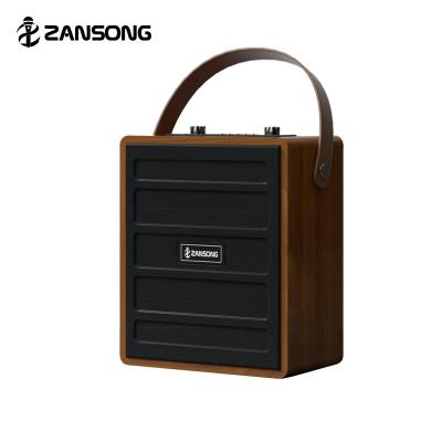 China No New Model Zansong 6.5 Inch Portable BT Speaker S89 Speaker , Wooden Player for sale