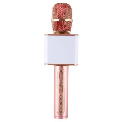 China Microphone handheld microphone for outdoor built-in support TF/FM karaoke mobile phone speaker BT SD-08 wireless microphone KTV for sale