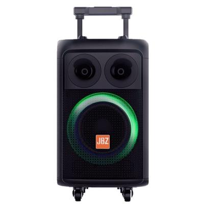 China LED Flashing Light JBZ Live Series 12 Inch BT Speaker 1218 With LED Lights Outdoor Portable Trolley Speaker, Wooden Player for sale