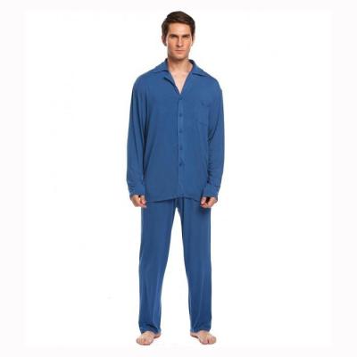 China 2020 Christmas custom luxury QUICK DRY luxury designer cotton casual sleep wear adult mens pajamas two piece set for sale