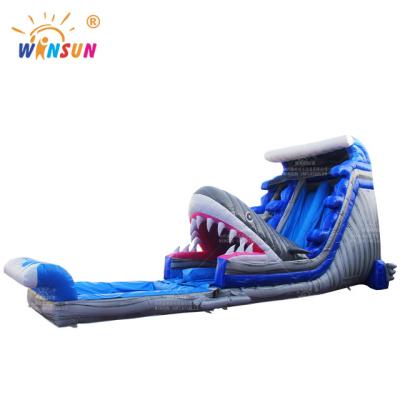 China PVC outdoor equipment inflatable water slide for adults kids bounce house inflatables water slide swimming pool mmercial water slide for sale