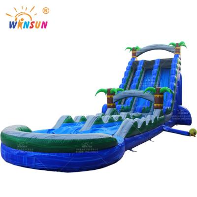 China PVC Durable Commercial Grade Giant Adult Inflatable Water Slides Surfing Size Adult Water Park Inflatable Slide For Sale for sale