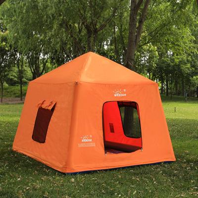 China Camouflage Game Air Vent View Custom Made Inflatable Camping Tent/Outdoor Support Tent Pole Beam Field With Pressure Relief Release Valve for sale