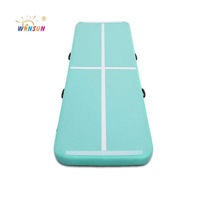 China Drop Stitch Fabric New Design Air Track Gym Mat Air Track For Gymnastics Inflatable Rolling Gymnastics Air Mat for sale