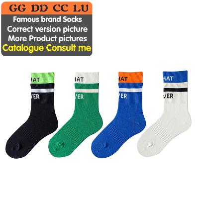 China Famous Brand Calcetines Socks LOGO Cotton Socks Custom Luxury Mens QUICK DRY GG Women Designer High Quality Fashion Socks for sale