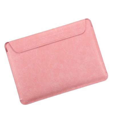 China Premium PU Leather Laptop Sleeve Case For Macbook Pro 13 Inch Protective Bags for sale