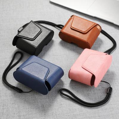 China PU For Sony WF-1000Xm3 Case Protective Cover PU Shockproof Leather Case For Sony Xm 3 With Hand Rope for sale