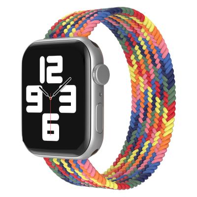 China Plastic Braided Elastic Women and Men Sport Bands Compatible with Apple Watch Band 38mm 40mm 41mm 42mm 44mm 45mm for sale