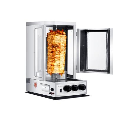 China Easily Assembled Shawarma Burner Gas Chicken Shawarma Machine Small Shawarma Machine for sale