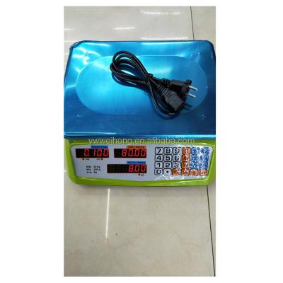 China High Quality Tare 40kg Fruit Vegetable Weighing Electronic Price Scale 817 for sale