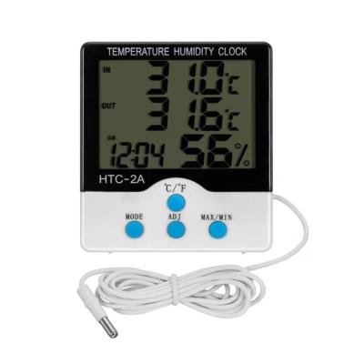 China Dual digital thermometer electronic OEM indoor and outdoor thermometer display HTC-2A for sale