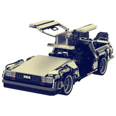 China MOC-42632 Children's Education Puzzle Model Building Block Time Travel Back To The Future Time Machine Car Model Building Blocks Toys for sale