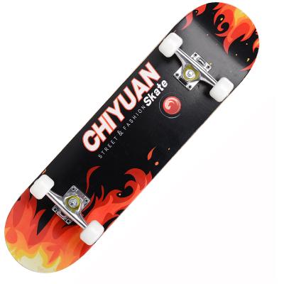 China Young and Adult Wooden Skateboard Customized Hot Popular High Quality Maple Pattern Deck Sale Board Long Skateboard Cheap for sale