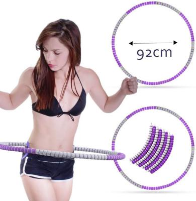 China size & Adjustable Circles Stainless Detachable Design Polynesian Dance Equipment Gym Abdomen Exerciser Fitness Polynesian Soft Weighted Ring for sale