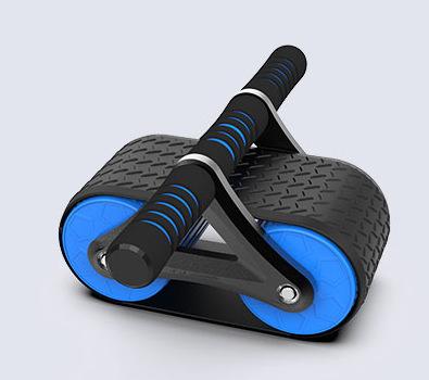 China Home Use Abdomen Exerciser Belly Reduction Double Wheel Men's New Automatic Home Wheel Beginners Abdominal Muscle Equipment Gym Wheel for sale