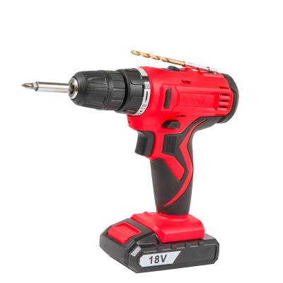 China Plastic + Metal Wholesale 10mm Custom Portable Two Speed ​​Li-ion 18v Electric Cordless Drill for sale