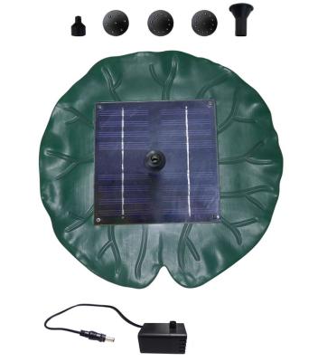 China Wholesaler Solar Powered Floating Water Fountain Pump Bird Bath Waterproof Mini Pumps Lotus Lily for sale