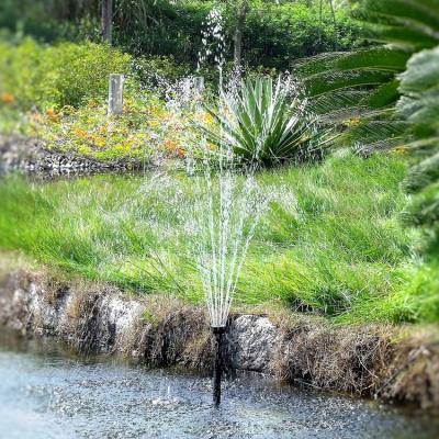 China Mid Century Modern 200cm Solar Birdbath Water Feature Water Fountain with Lights and Battery Holder for sale