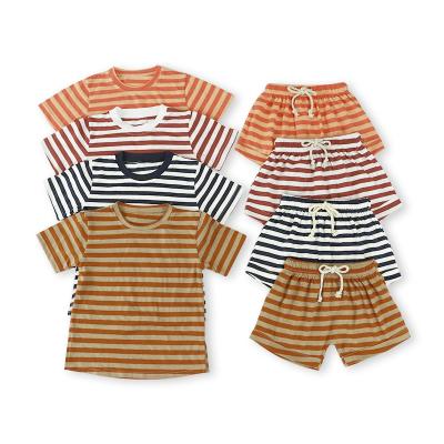 China Casual High Quality Kids Short Pants Toddler Kids Baby Organic Top Clothing Sets for sale