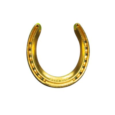 China Iron Factory Race Horse Gold Shoes Plate Horseshoes for sale